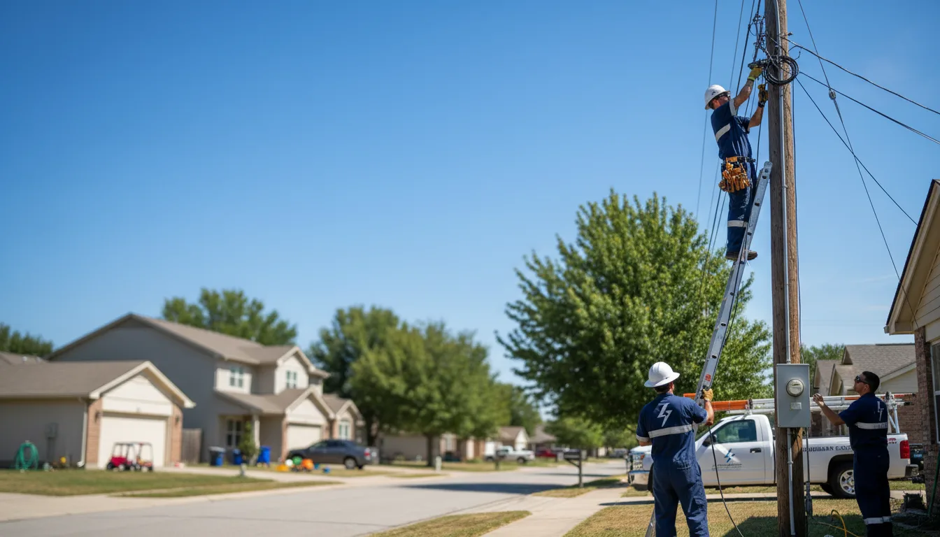 Residential electrician providing installation services in Bucks, AL